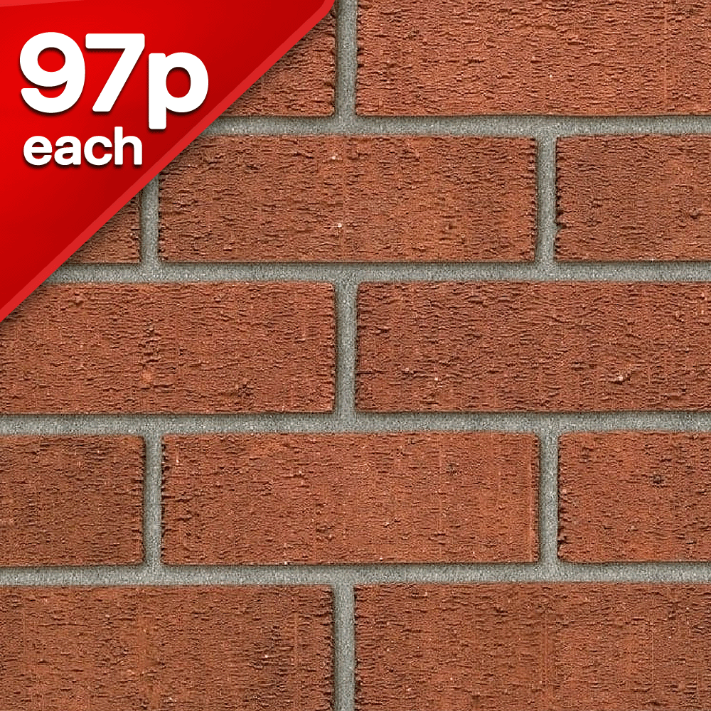 Anglian Red Rustic Facing Brick Pack of 500