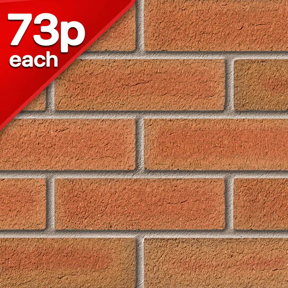 Grampian Red Mixture Facing Brick Pack of 500 10000822