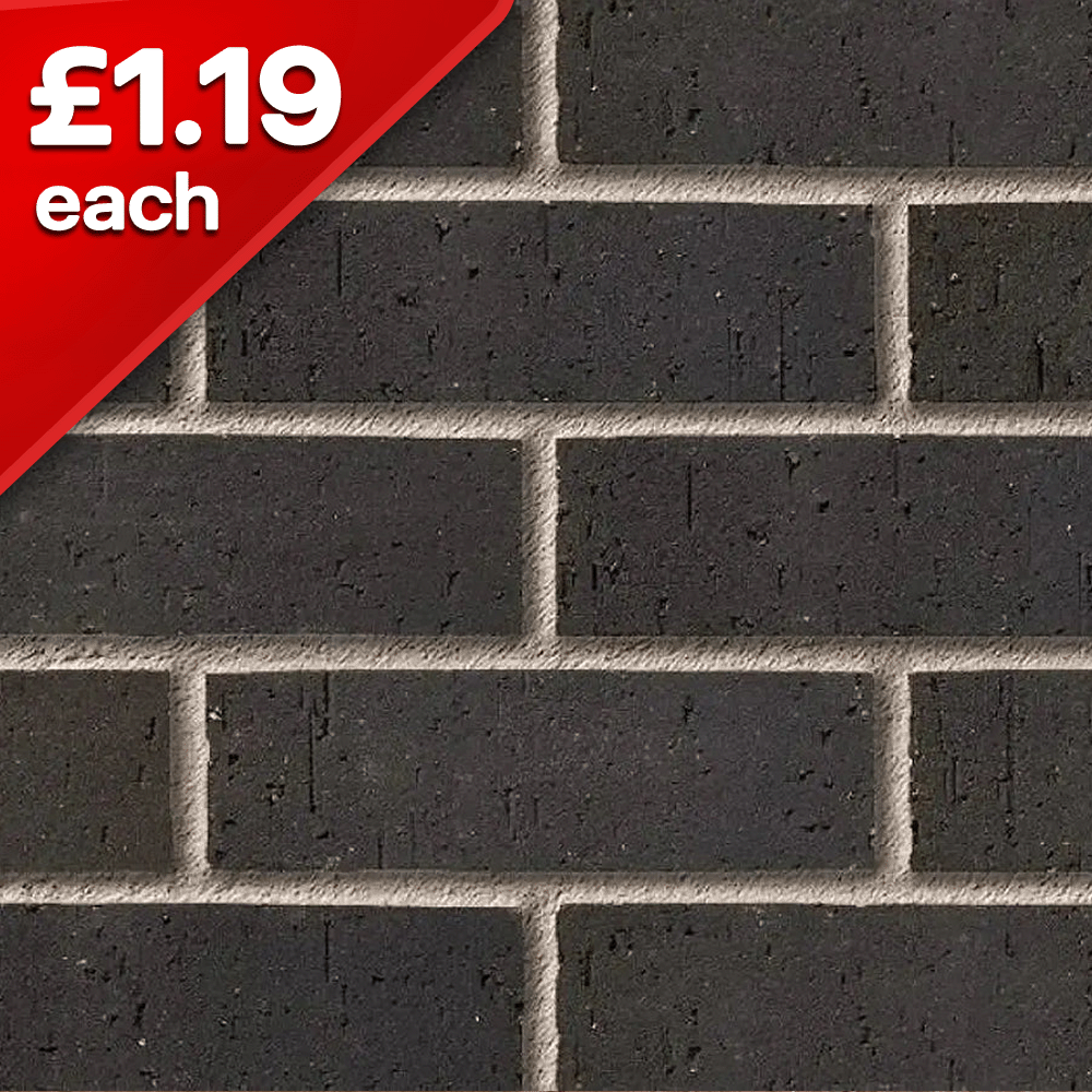 Himley Ebony Black Facing Brick Pack of 500
