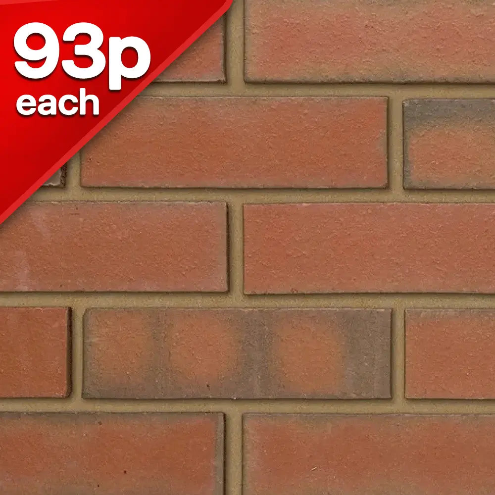 Multi Red Smooth Facing Brick Pack of 500 10000870