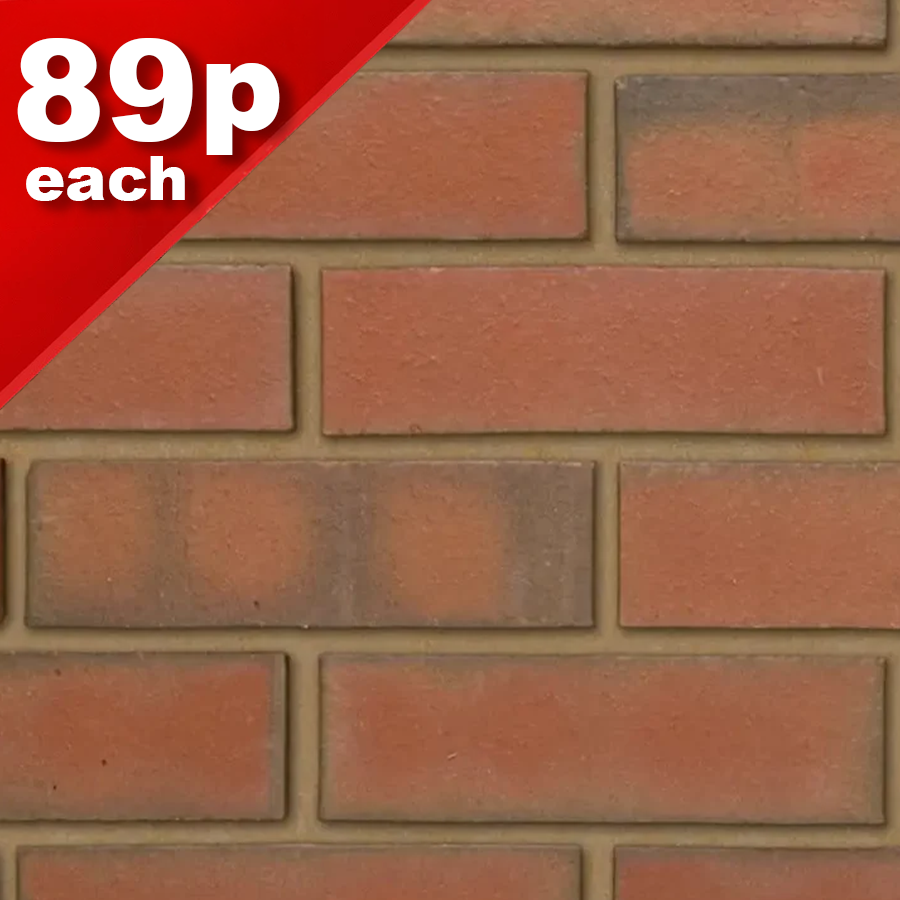 Multi Red Smooth Facing Brick Pack of 500