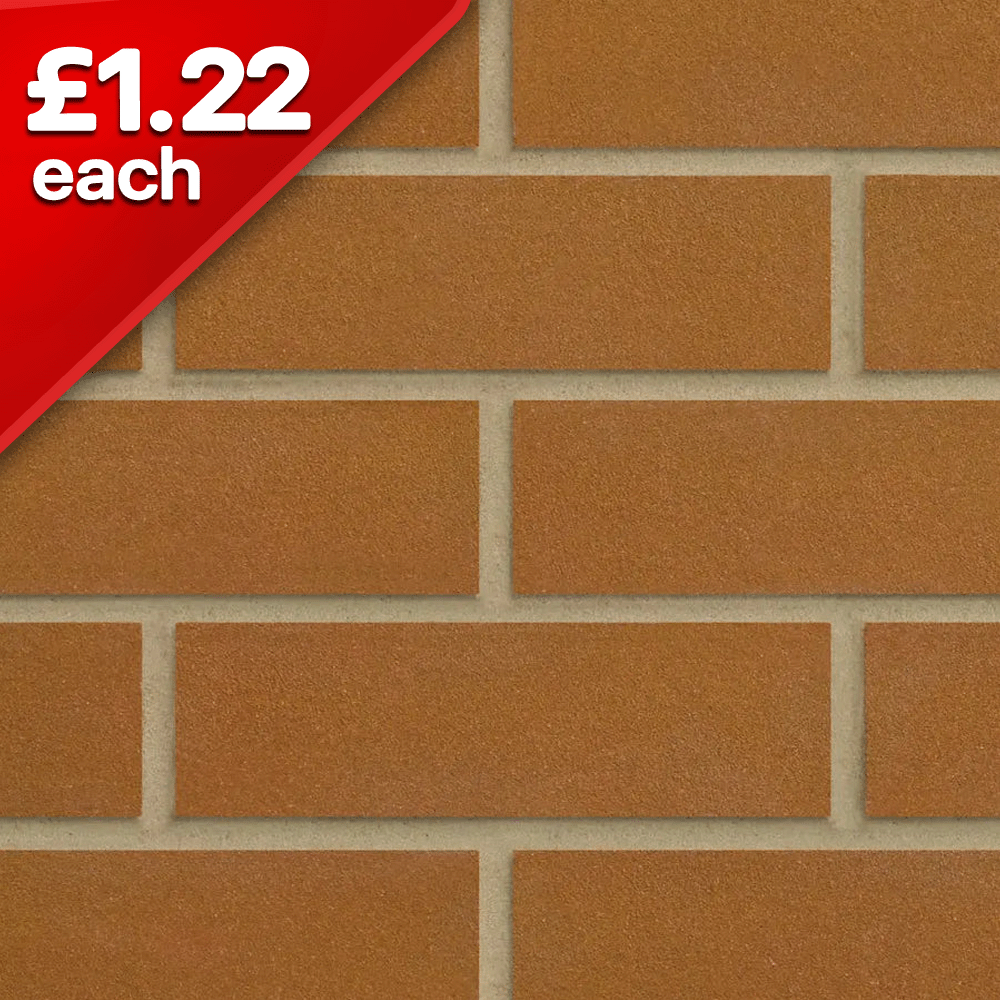 Golden Brown Sandfaced 73mm Facing Brick Pack of 464