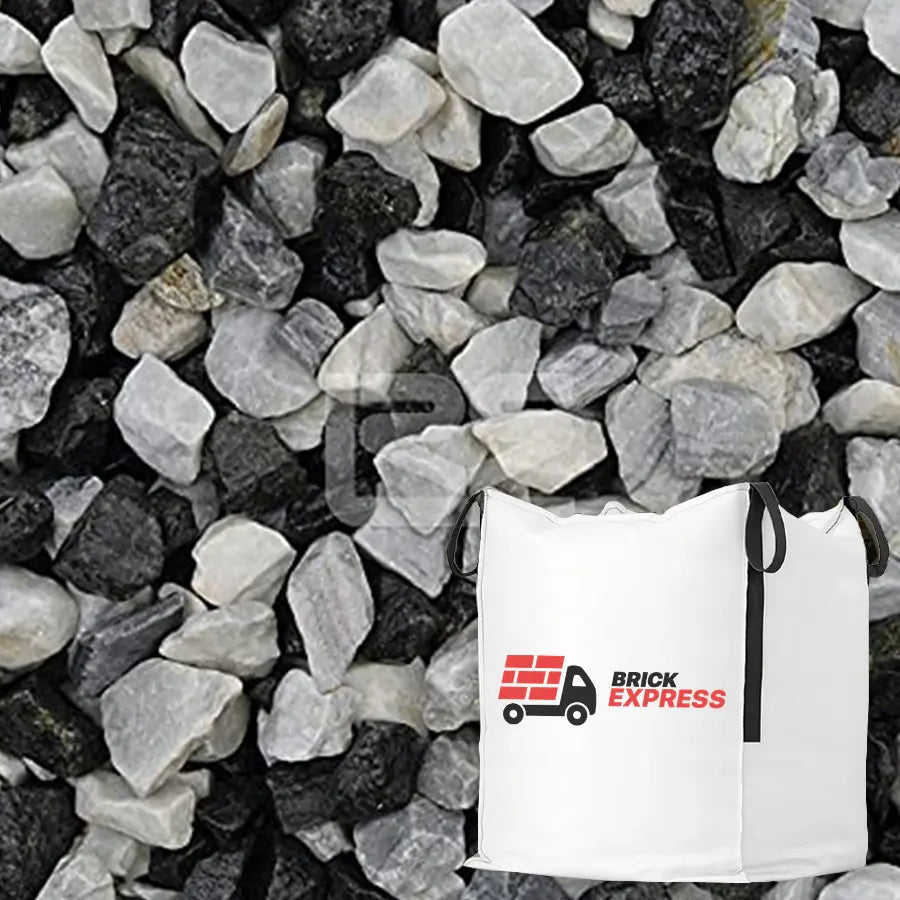 20mm Black Ice Chippings Bulk Jumbo Bag Gravel LONG RAKE SPAR CO LTD