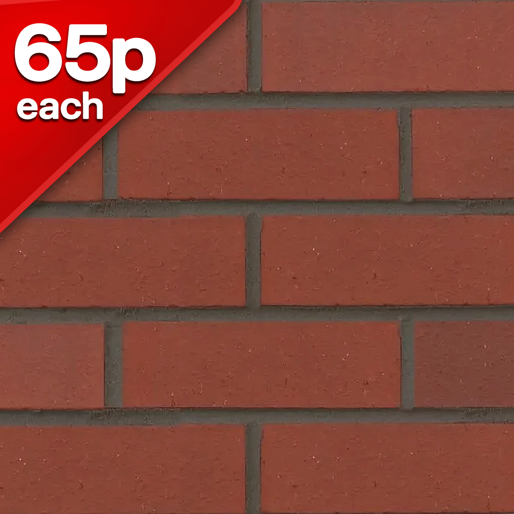 County Smooth Red 65mm Facing Brick Pack of 504