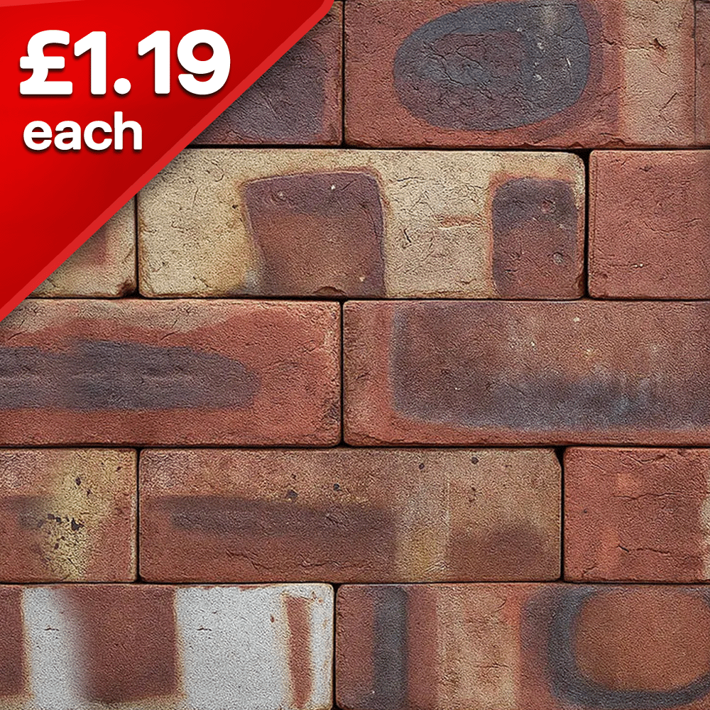 Imperial Brick Weathered Outside Blend Dual Faced 73mm Facing Brick Pack of 540