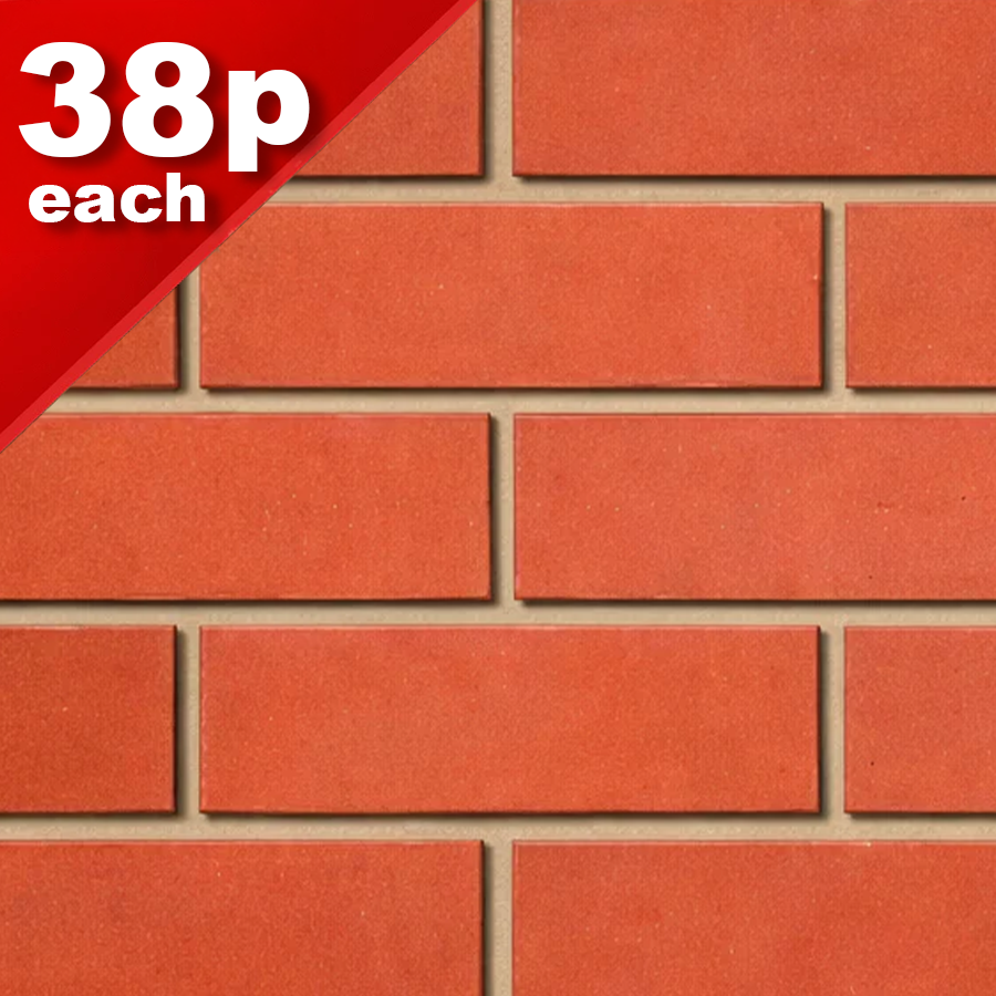Darlaston Red Smooth N/S Facing Brick Pack of 412