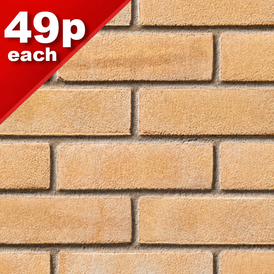 Gault Cream Stock Facing Brick Pack of 500