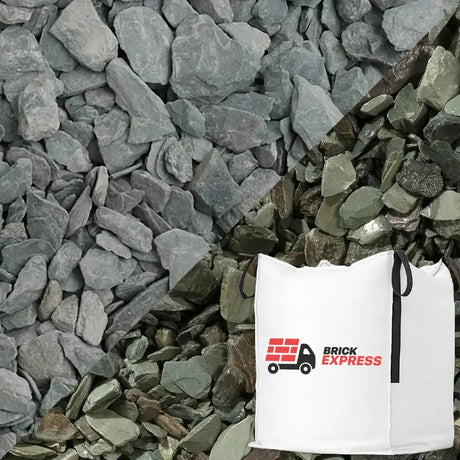 20mm Green Slate Chippings Bulk Jumbo Bag Gravel LONG RAKE SPAR CO LTD
