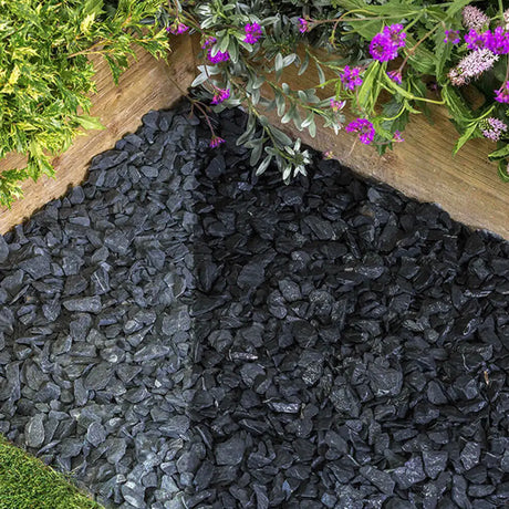 Blue Slate Chippings 20mm Bulk Jumbo Bag Gravel LONG RAKE SPAR CO LTD
