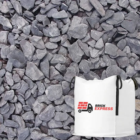 Blue Slate Chippings 20mm Bulk Jumbo Bag Gravel LONG RAKE SPAR CO LTD