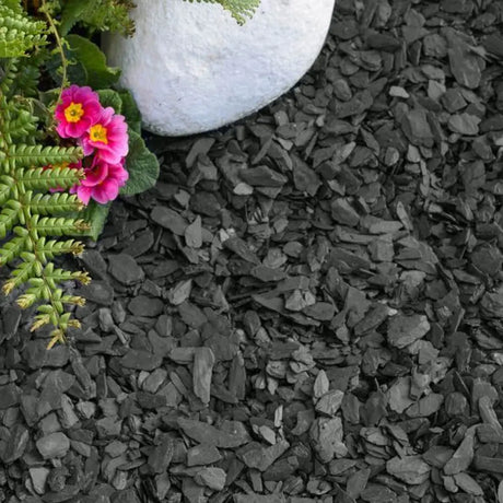 20mm Graphite Slate Chippings Bulk Jumbo Bag Gravel LONG RAKE SPAR CO LTD