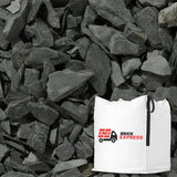 20mm Graphite Slate Chippings Bulk Jumbo Bag Gravel LONG RAKE SPAR CO LTD