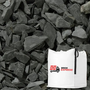 20mm Graphite Slate Chippings Bulk Jumbo Bag Gravel LONG RAKE SPAR CO LTD