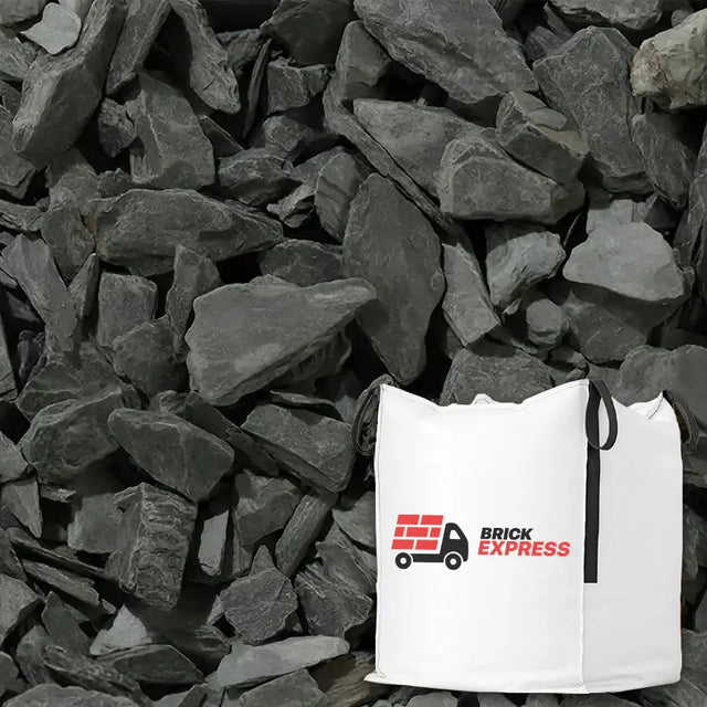 20mm Graphite Slate Chippings Bulk Jumbo Bag Gravel LONG RAKE SPAR CO LTD
