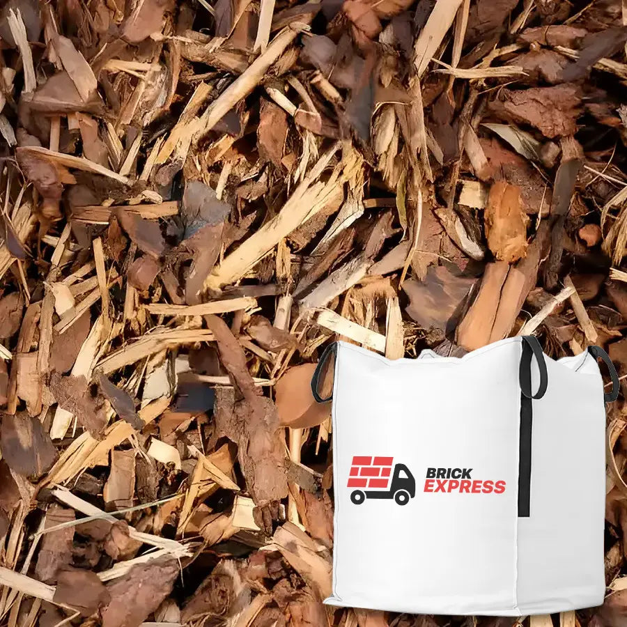 Bark Chippings Bulk Jumbo Bag TMA BARK SUPPLIES