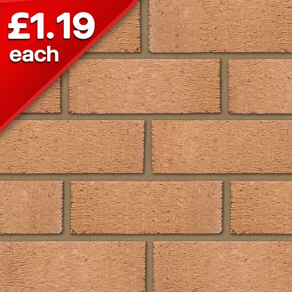 Anglian Buff Multi Rustic 73mm Facing Brick Pack of 292