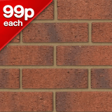 Anglian Red Multi Rustic Facing Brick Pack of 500