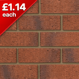 Anglian Red Multi Rustic 73mm Facing Brick Pack of 332