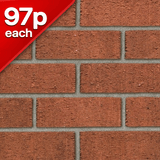 Anglian Red Rustic Facing Brick Pack of 500