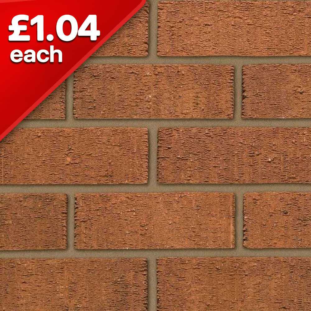Anglian Red Rustic 73mm Facing Brick Pack of 460
