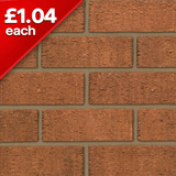 Anglian Red Rustic 73mm Facing Brick Pack of 460