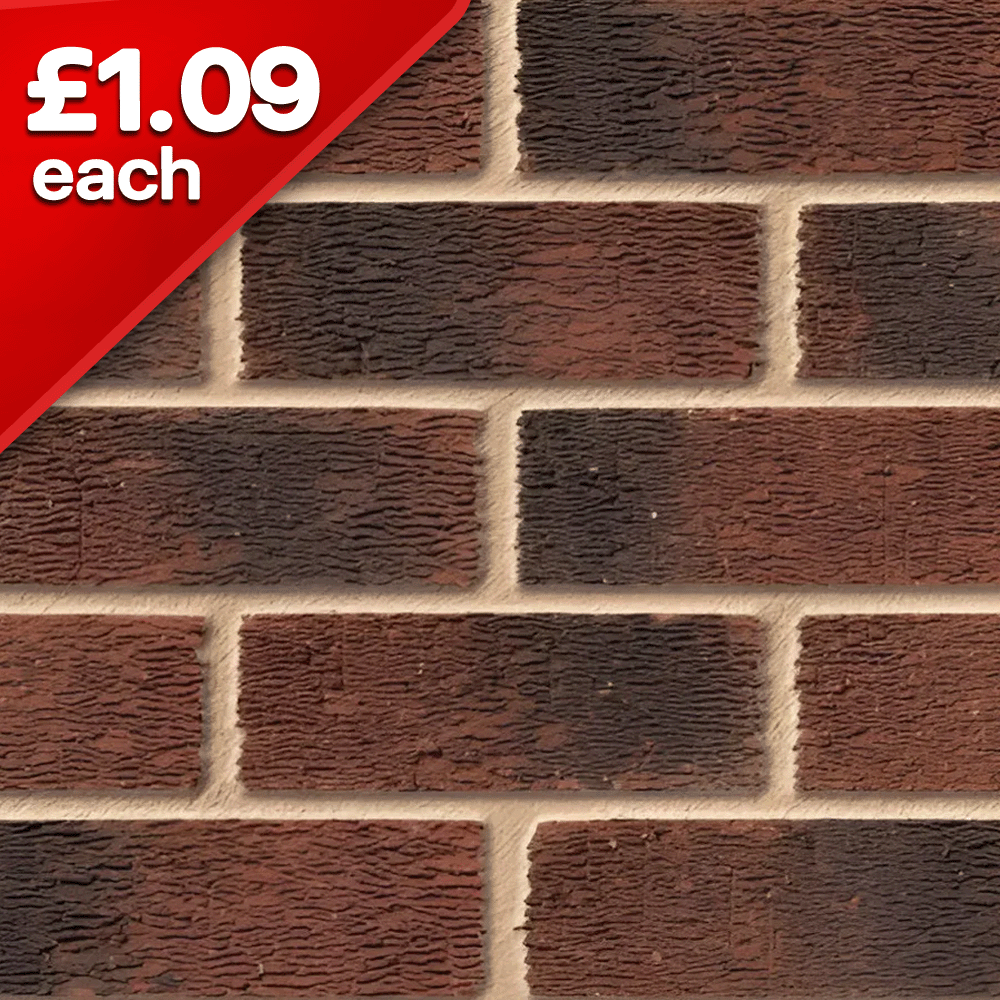 Anglian Ruskin Multi 73mm Facing Brick Pack of 332
