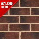 Anglian Ruskin Multi 73mm Facing Brick Pack of 332