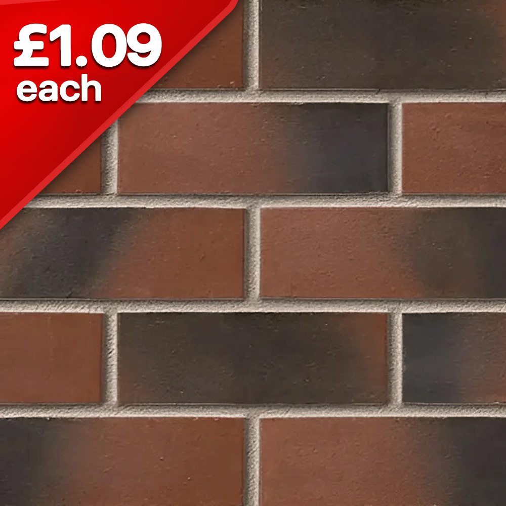 Anglian Ruskin Smooth 73mm Facing Brick Pack of 292