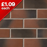 Anglian Ruskin Smooth 73mm Facing Brick Pack of 292