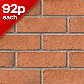 Arden Weathered Red Facing Brick Pack of 500