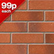 Bridgwater Weathered Red Facing Brick of 500 10000783