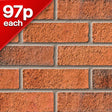 Calderstone Claret Facing Brick Pack of 500 10000797