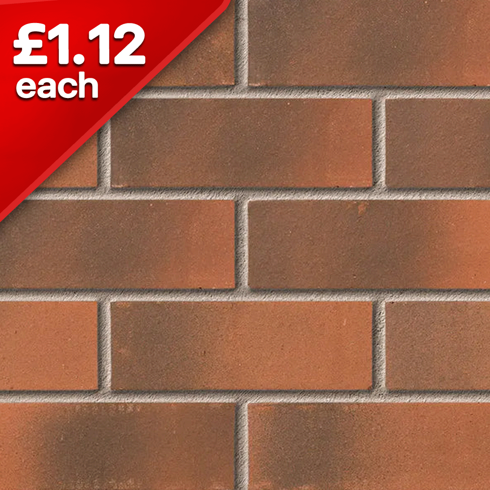 Callerton Weathered Flashed 73mmFacing Brick Pack of 460