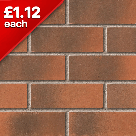 Callerton Weathered Flashed 73mmFacing Brick Pack of 460