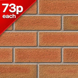 Grampian Red Mixture Facing Brick Pack of 500 10000822