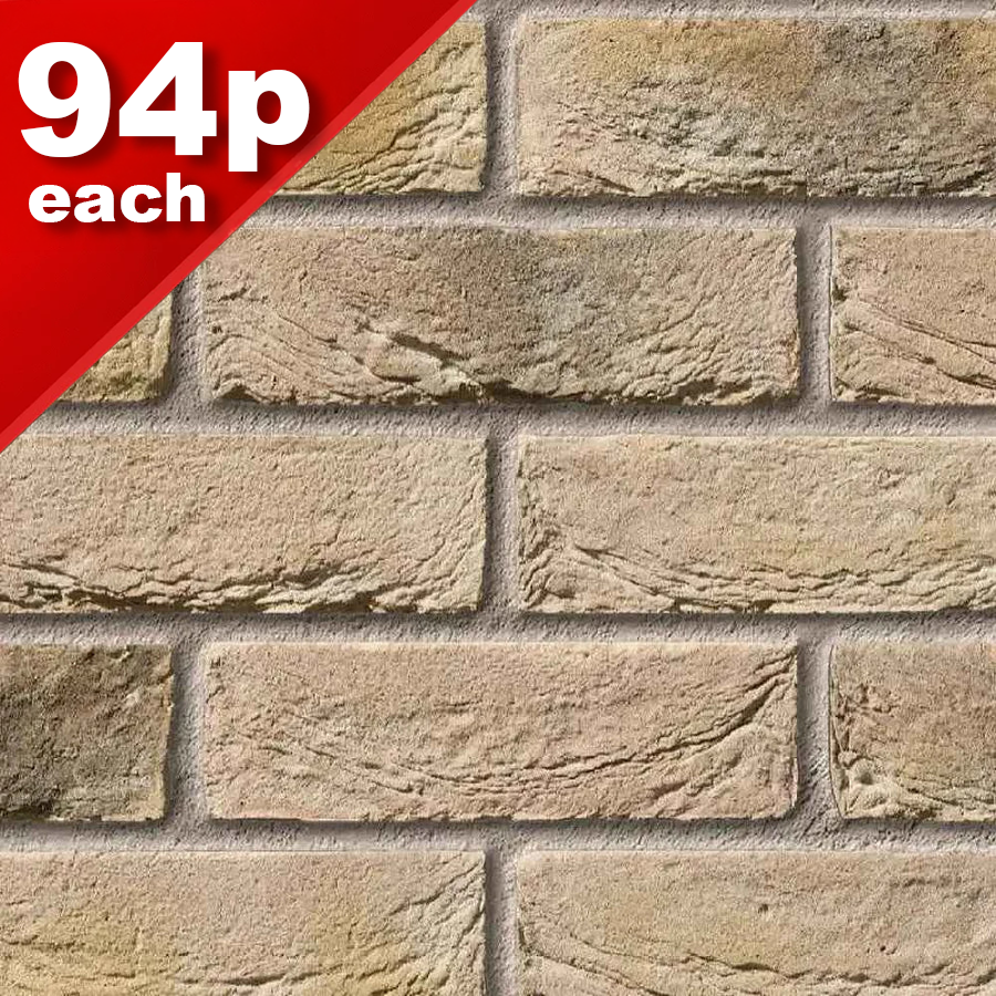 Ivanhoe Cream Facing Bricks Pack of 430
