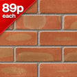 Leicester Multi Red Stock Facing Brick Pack of 430 10000845