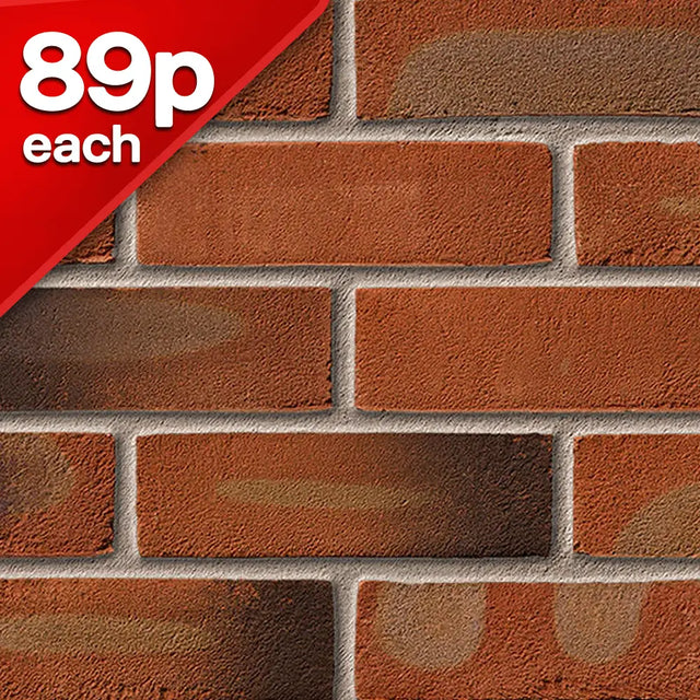 Leicester Weathered Multi Facing Brick Pack of 500 10000848