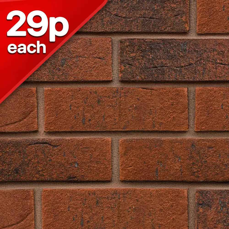 65mm Darlaston Weathered N/S Facing Brick Pack of 1000