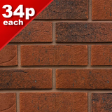 65mm Darlaston Weathered N/S Facing Brick Pack of 412