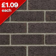 Multi Grey Rustic Facing Brick Pack of 316 10000869