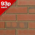 Multi Red Smooth Facing Brick Pack of 500 10000870