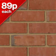 Priory Red Multi Facing Brick Pack of 400 10000885