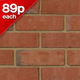 Priory Red Multi Facing Brick Pack of 400 10000885
