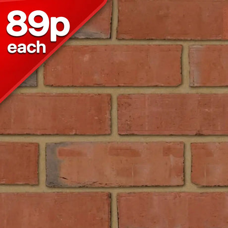 Priory Red Multi Facing Brick Pack of 400 10000885