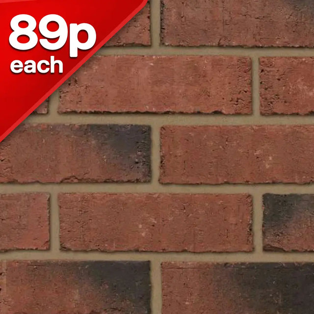 Priory Weathered Red Facing Brick Pack of 400 10000886