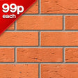 Surrey County Red Facing Brick Pack of 500 10000905