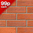 Surrey Red Multi Facing Brick Pack of 500 10000909