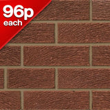 Throckley Red Rustic Facing Brick Pack of 500 10000912