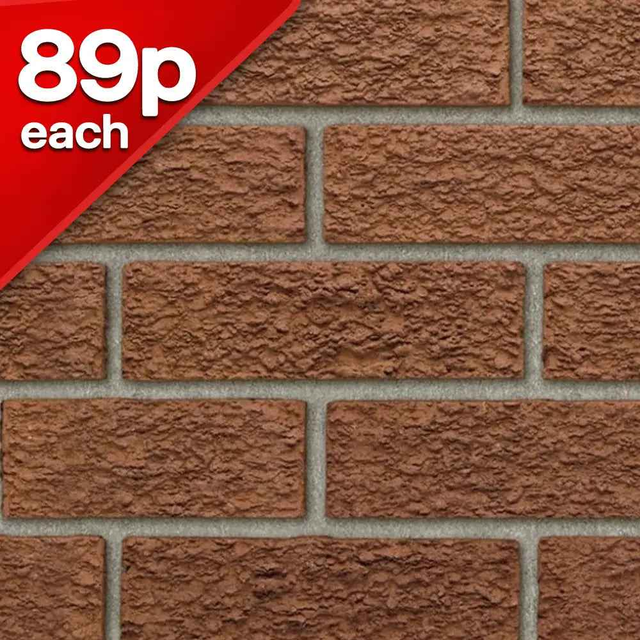 Tyne Red Bark Facing Brick Pack of 500